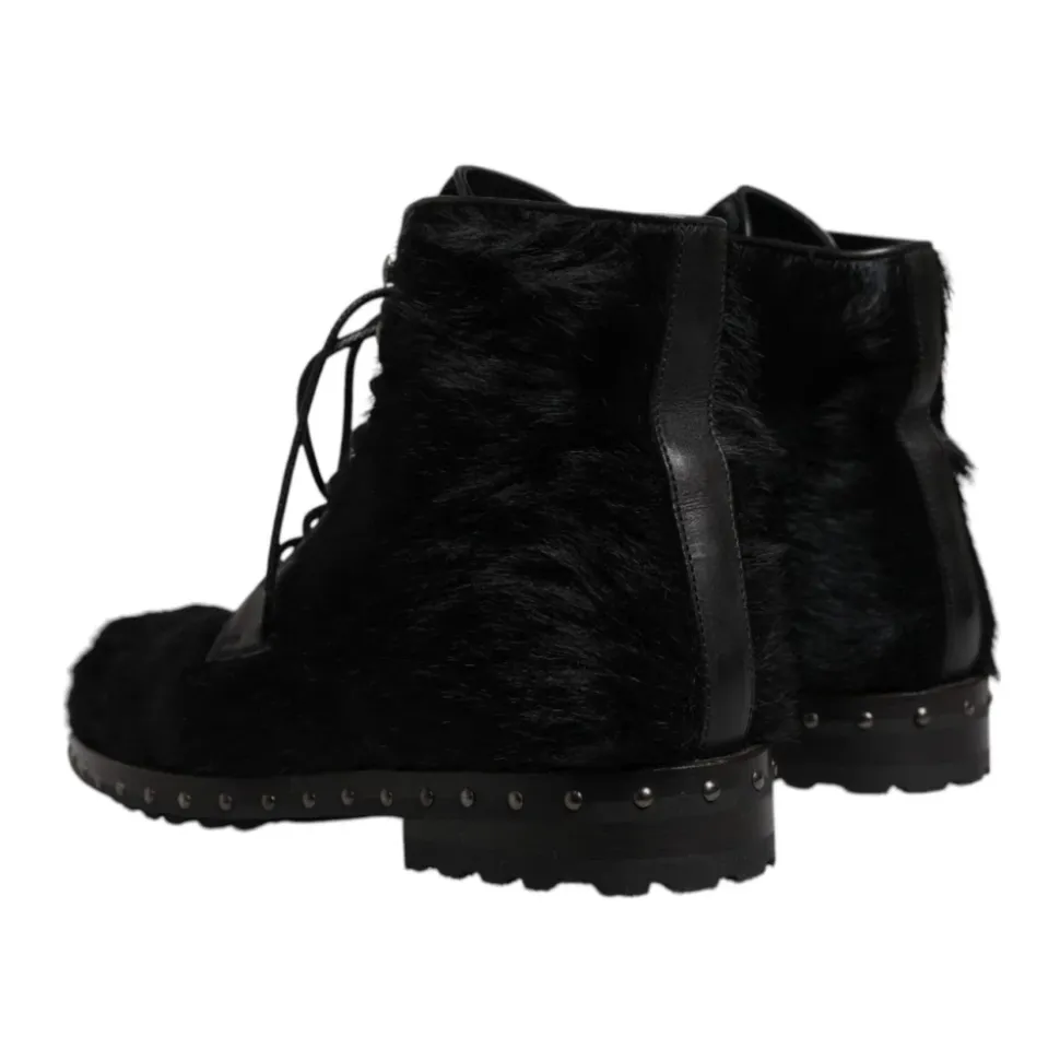 Ankelstøvletter i Studded Leather