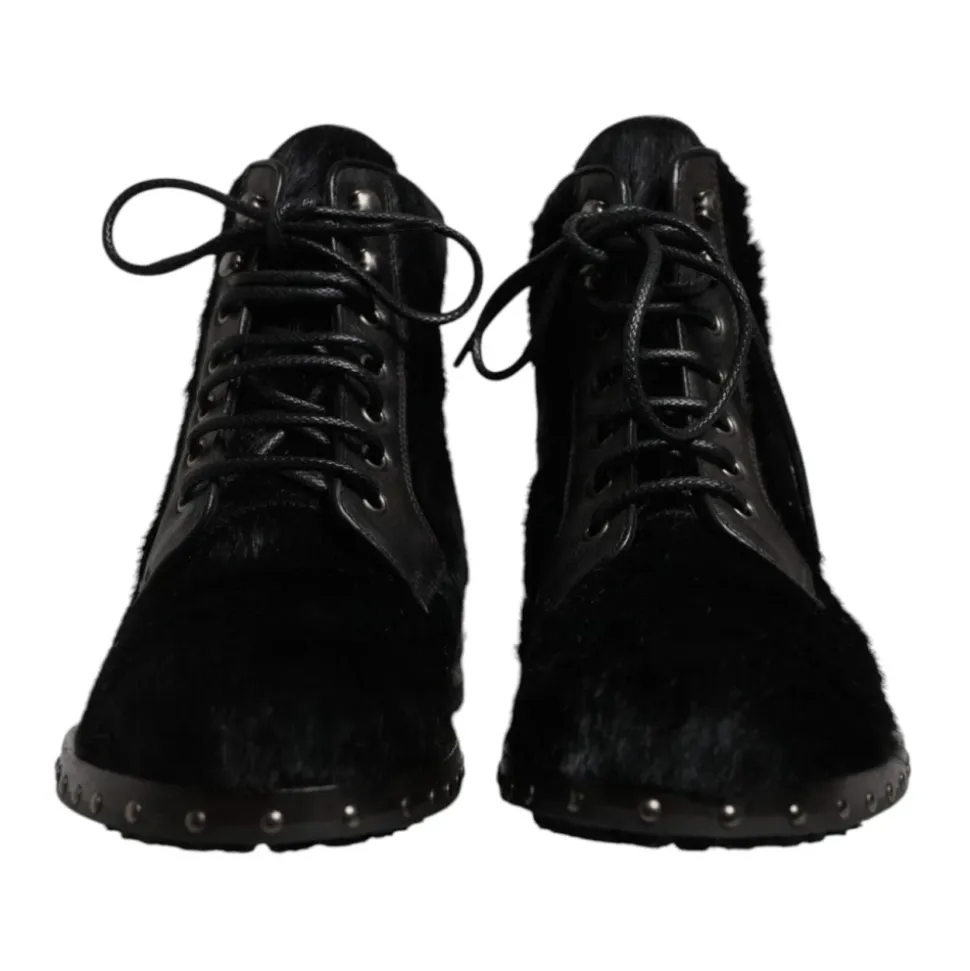Ankelstøvletter i Studded Leather