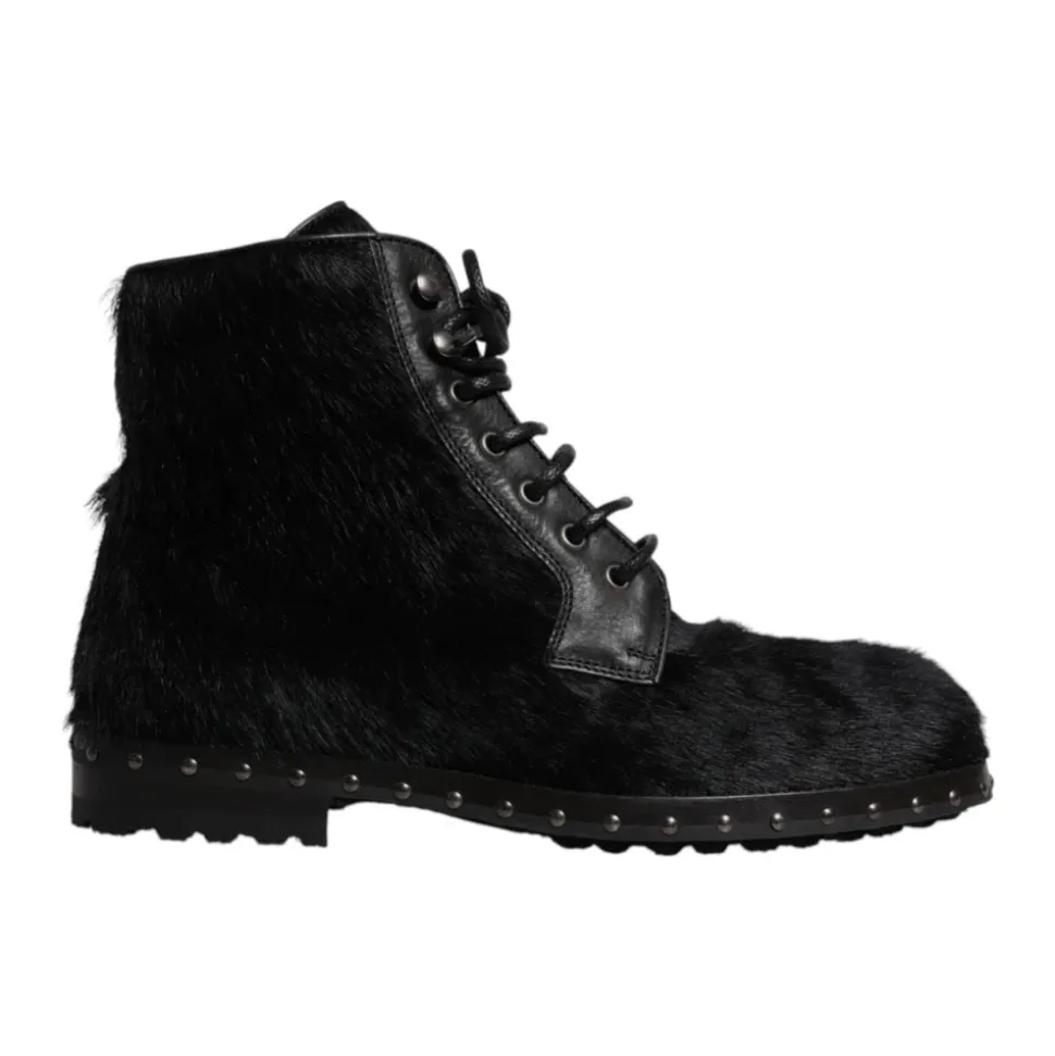 Ankelstøvletter i Studded Leather
