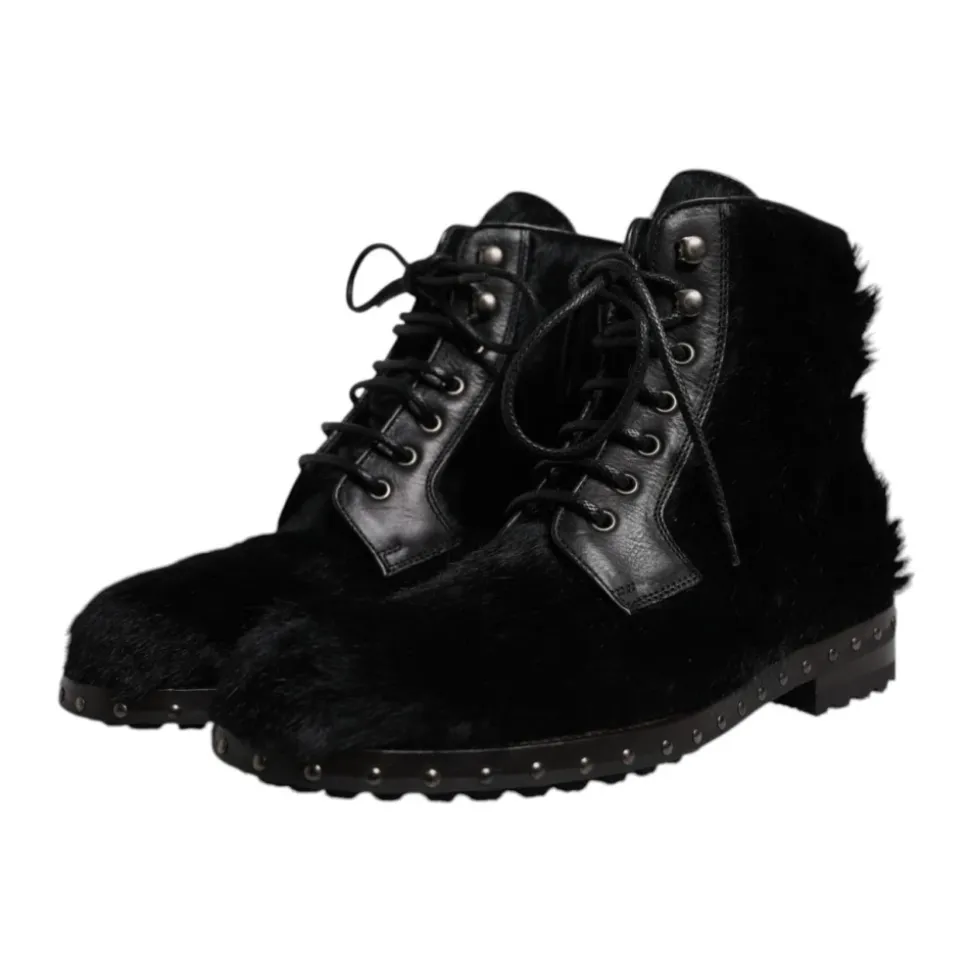 Ankelstøvletter i Studded Leather