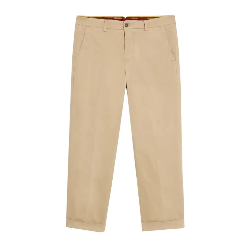 Avslappet bomulls-chinos