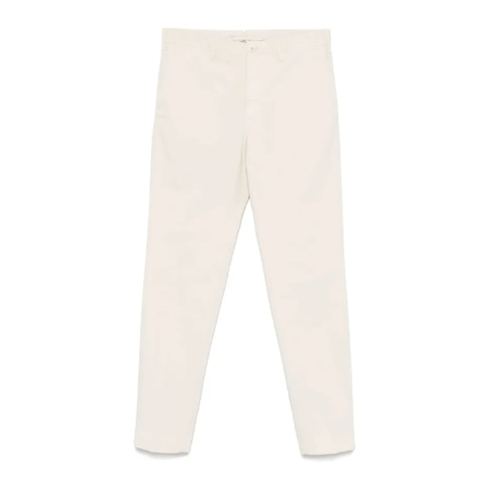 Beige Bukser med Skjult Glidelås