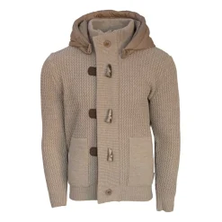 Beige Hette Trench Style Jakke
