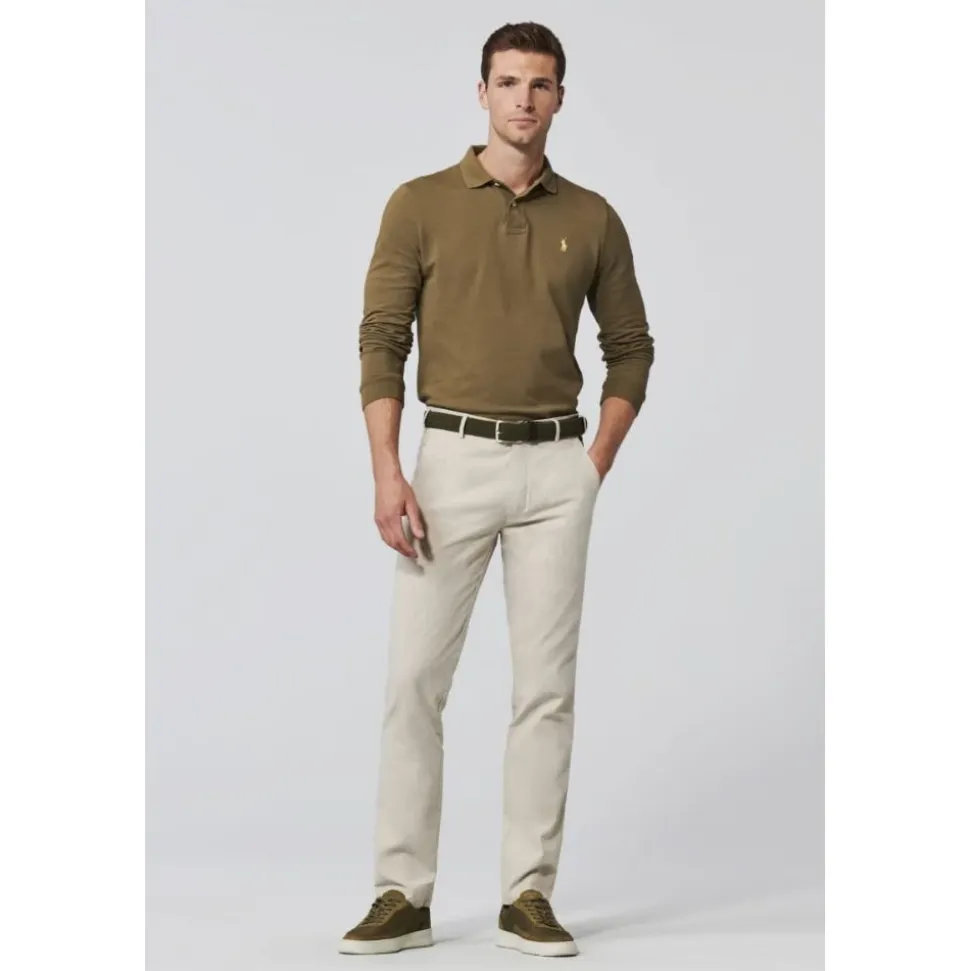 Beige Lin Chinos Modern Fit