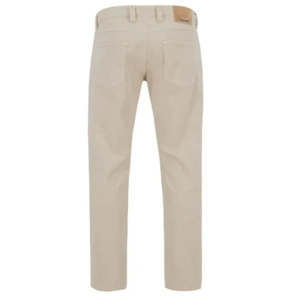 Beige Pipe Jeans