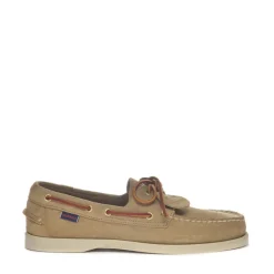 Beige Semsket Loafer Sko