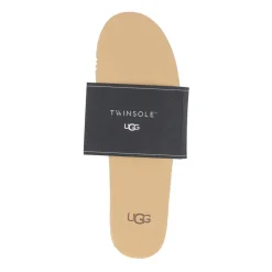 Beige Semsket Lug Sabot Tøffel