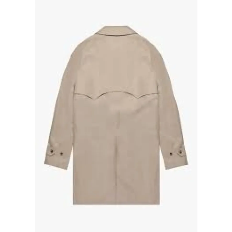 Beige Trench Coat med ikoniske detaljer