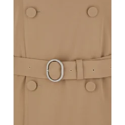 Beige ullfrakk