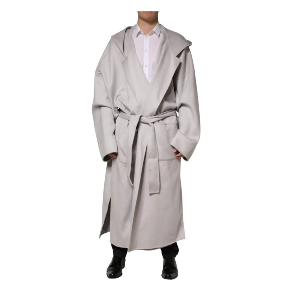 Belte Lang Trench Coat