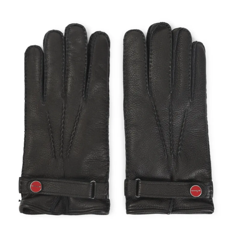 Black Deer Leather Gloves