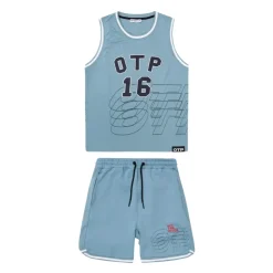 Blå Basketball Sommer Sett Menn