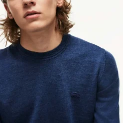 Blå Genser, Crew Neck, Melange