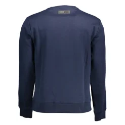 Blå Langarmet Sweatshirt med Trykk