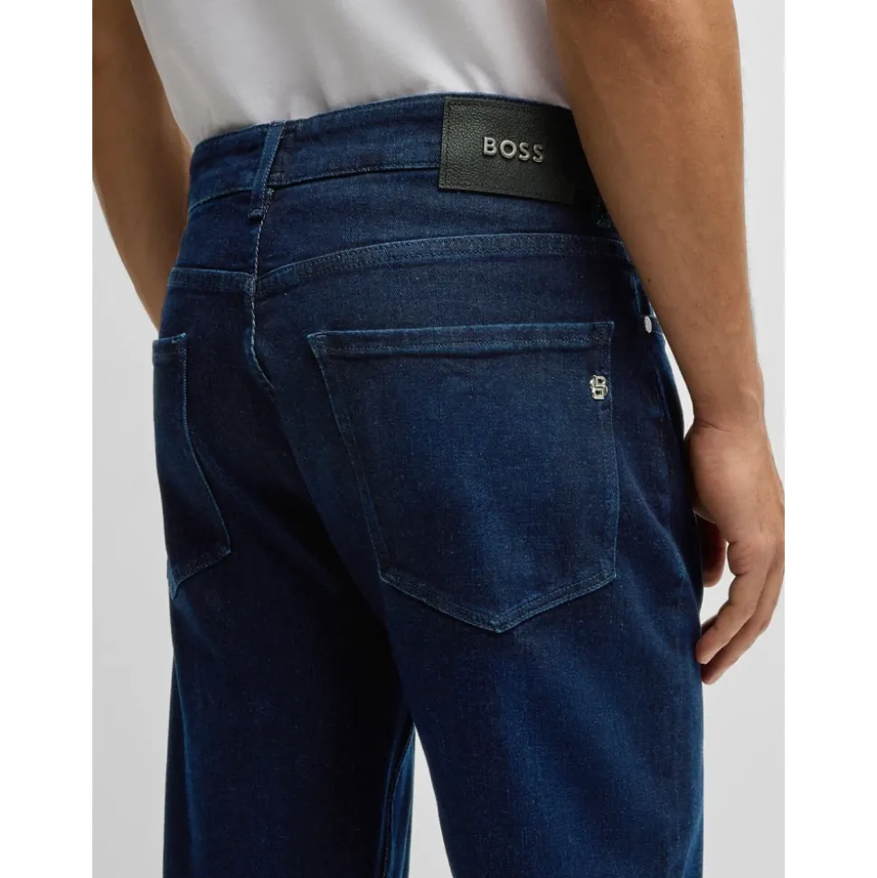 Blå Maine Straight Fit Jeans