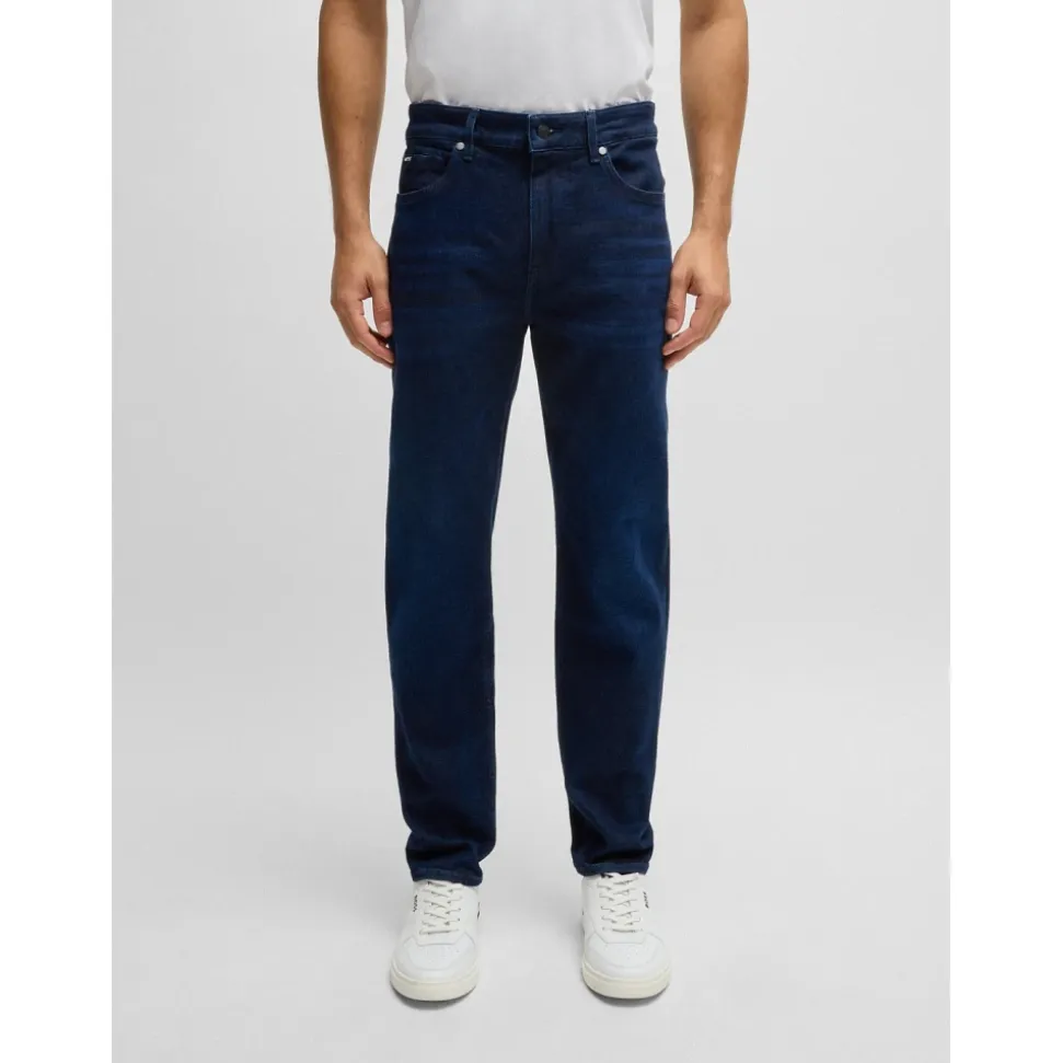 Blå Maine Straight Fit Jeans