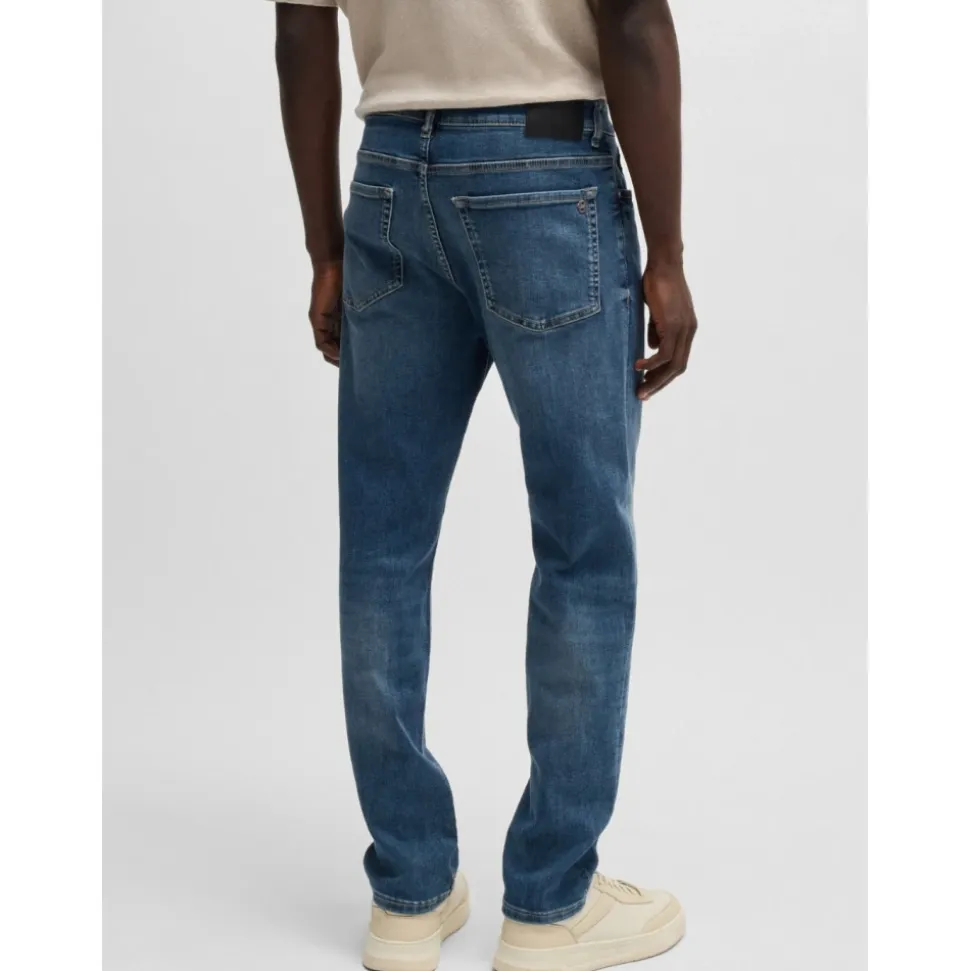Blå Regular-Fit Jeans Super-Stretch