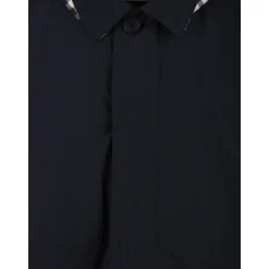 Blå Sammenleggbar Trenchcoat