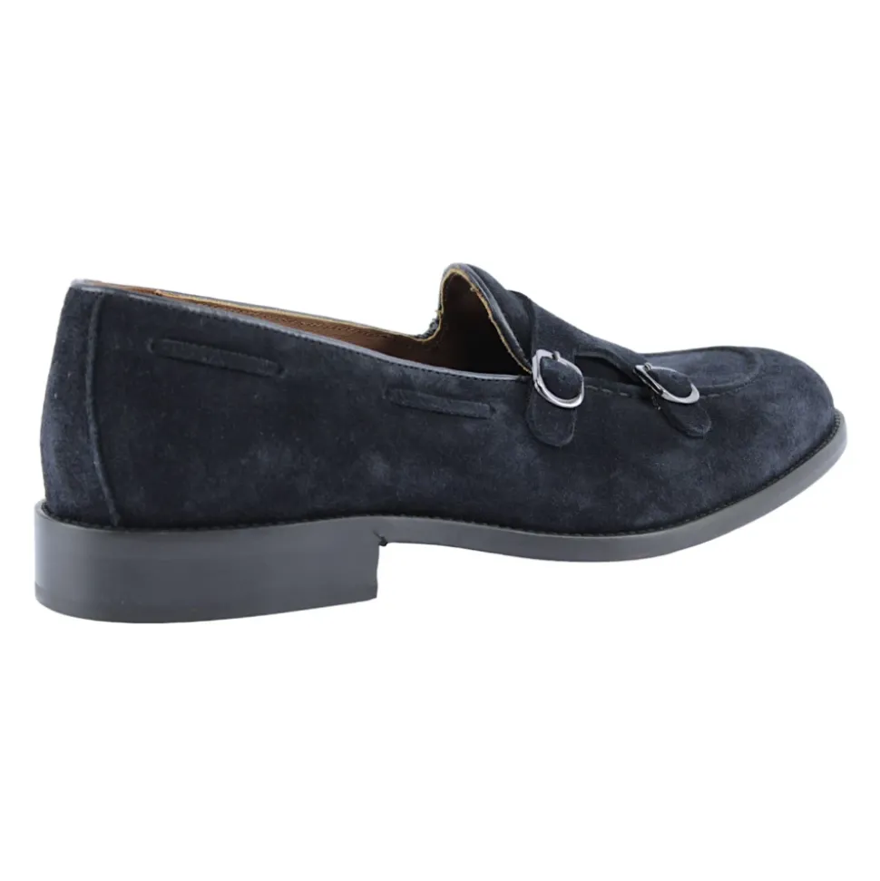 Blå Semskede Loafers