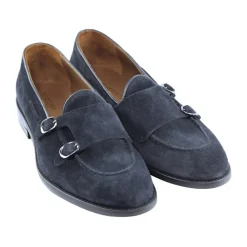 Blå Semskede Loafers