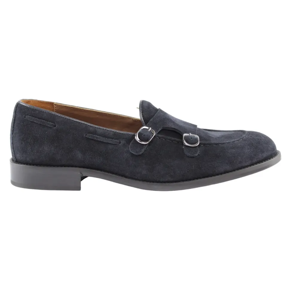 Blå Semskede Loafers