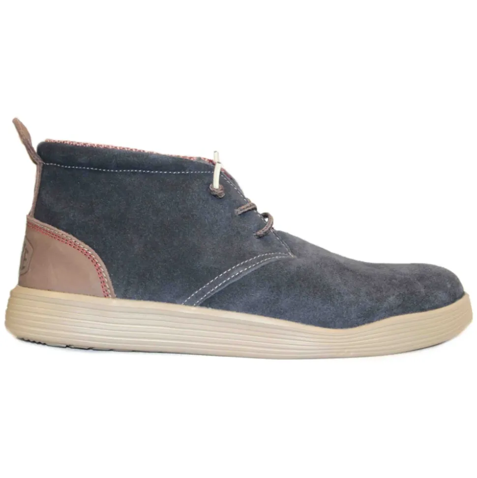 Blå Semskede Loafers