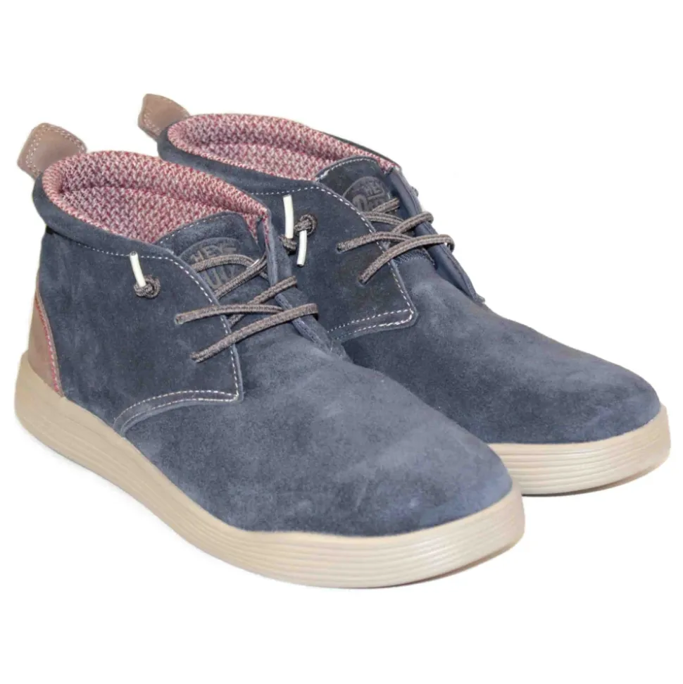 Blå Semskede Loafers