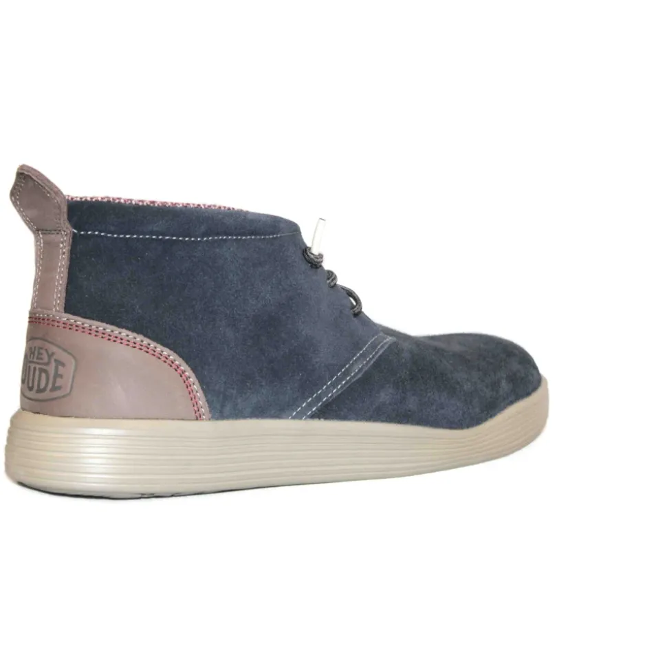 Blå Semskede Loafers