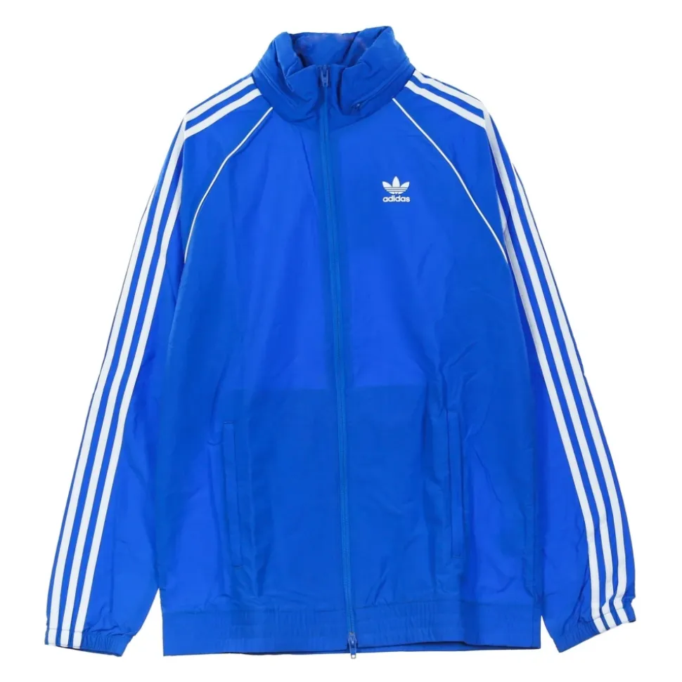 Blå Windbreaker Jakke for Menn
