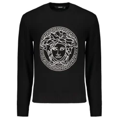 Broderi Bomulls Crew-Neck Genser