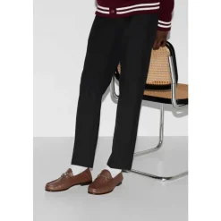 Brune Horsebit Loafers med Moc Stitching
