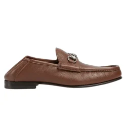 Brune Horsebit Loafers med Moc Stitching