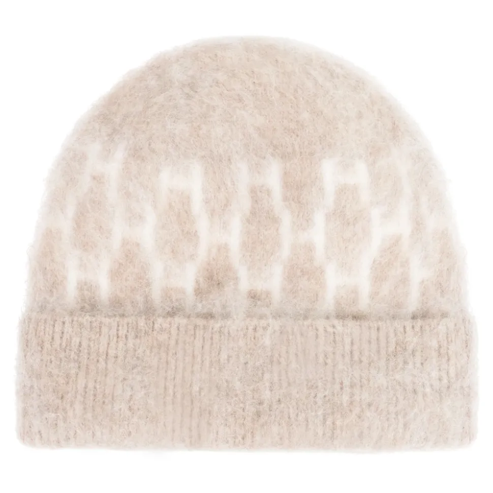Brun Hest Beanie Lue med H-Mønster