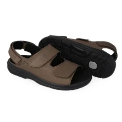 Brun Nubuck Anatomiske Sandaler