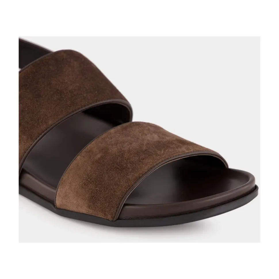Brun Semsket Fussbett Sandaler