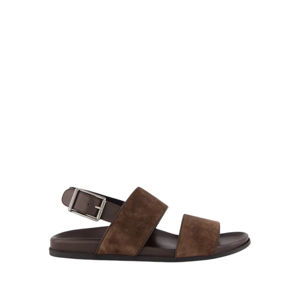 Brun Semsket Fussbett Sandaler
