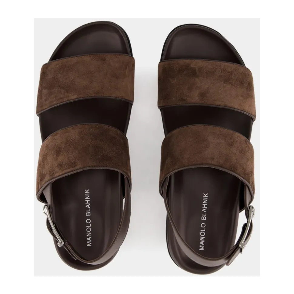 Brun Semsket Fussbett Sandaler