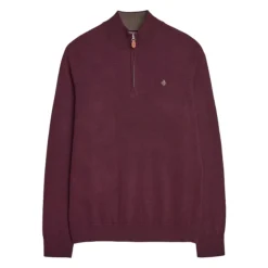 Burgunder Morris Merino John Zip Genser