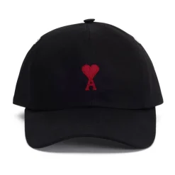Caps i gabardin av bomull med ferskenhud-look
