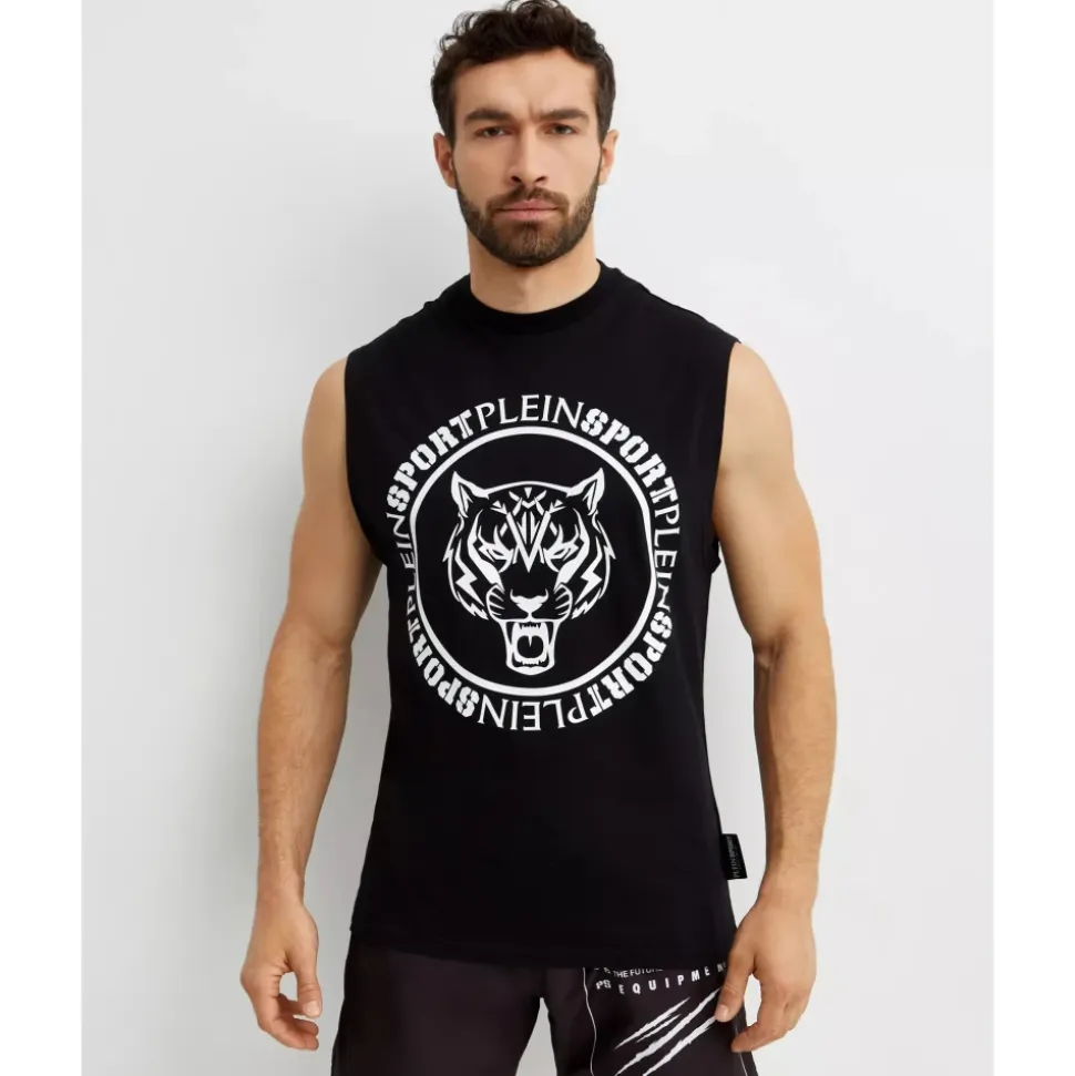 Carbon Tiger Ermeløs T-skjorte