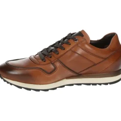 Casual Skinn Sko Cognac Farge