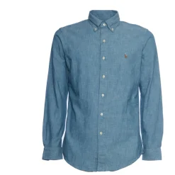 Chambray Skjorte med Brodert Pony