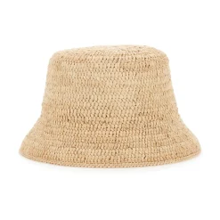 Chaturi Raffia Heklet Bøttehatt