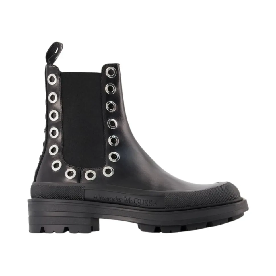 Chelsea Boots med Eyelet-detalj
