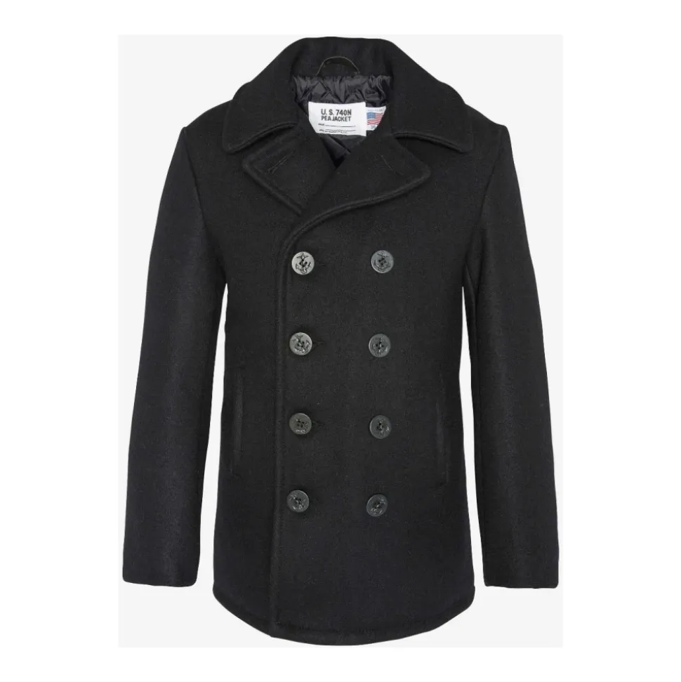 Classic Melton Wool Pea Coat