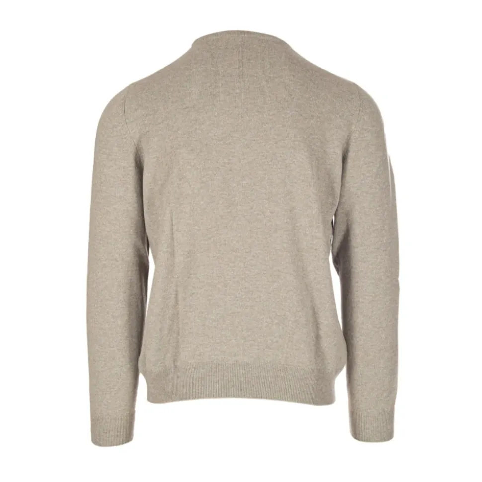 Crew-neck genser i ull og kasjmir