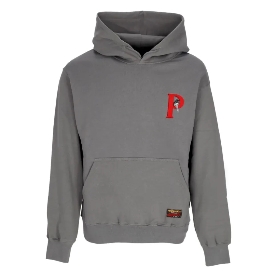 Crime Hoodie Grå Langermet