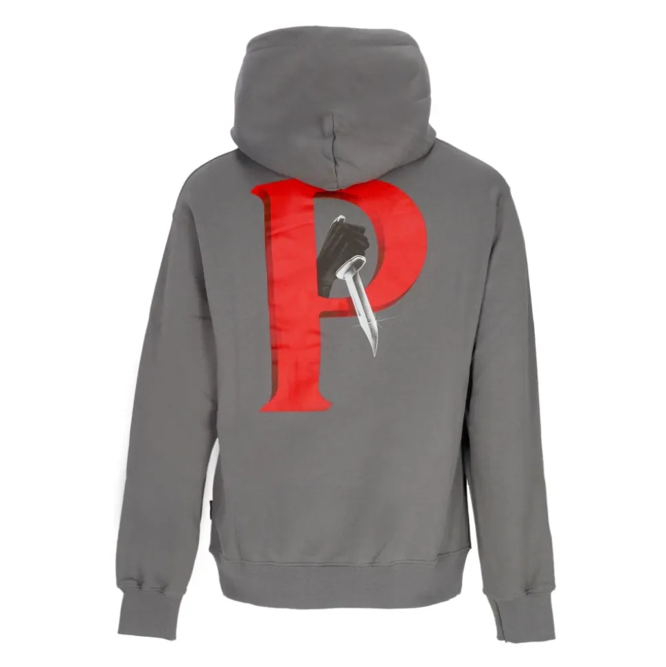 Crime Hoodie Grå Langermet