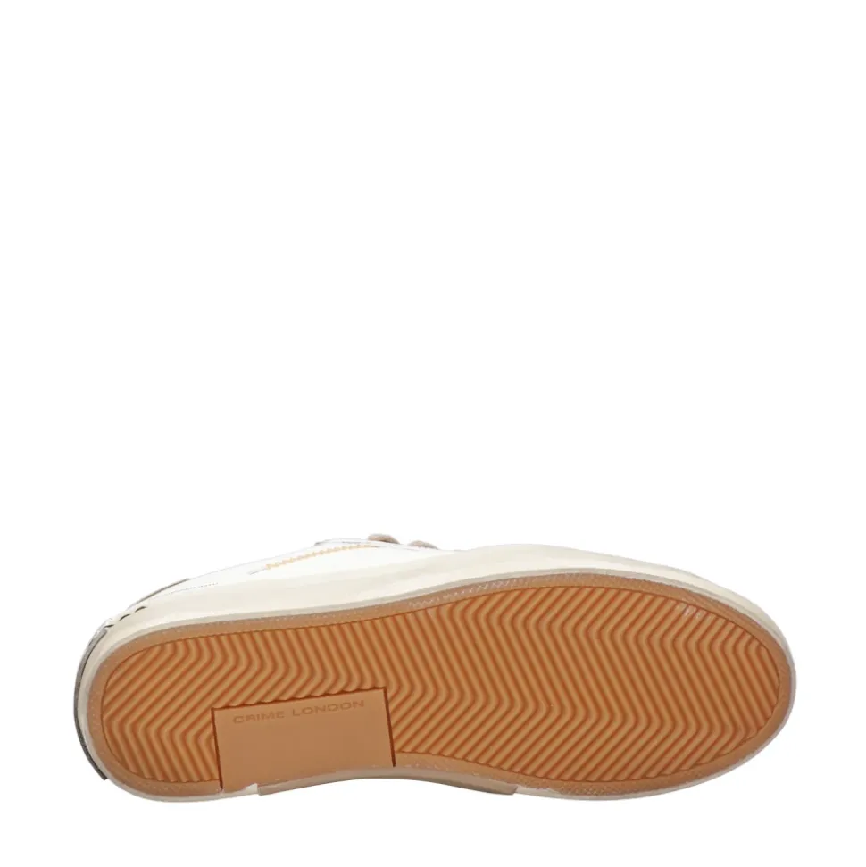 Crime London Sneakers White+Tobacco
