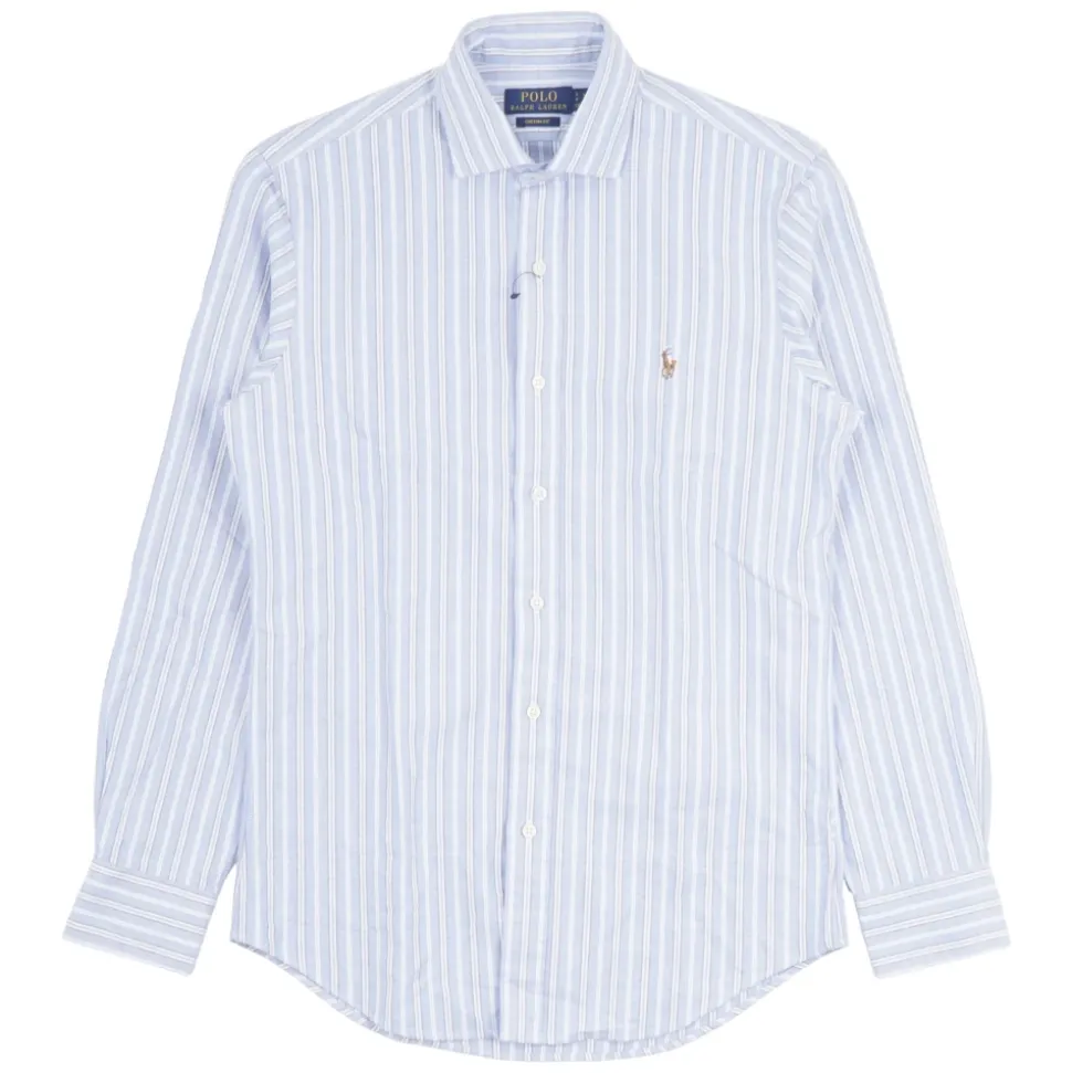 Custom Slim Fit Striped Oxford Shirt